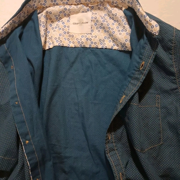 Craft And Flow Mens Casual Short Sleeve Button Down Shirt - Picture 9 of 9